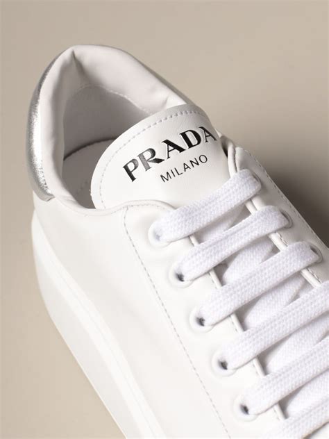 prada sneakers dames wit|high top Prada sneakers.